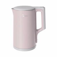 美的(Midea)电热水壶家用1.7L大容量304不锈钢双层防烫快速沸腾自动断电MK-HJ1722
