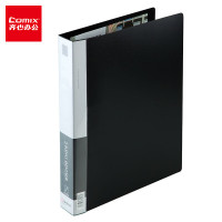 齐心(Comix) A4文件夹 2孔D型夹 办公用品 黑 TC532A-D