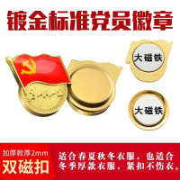 海豹春别针款党徽 为人民服务党徽 10个装