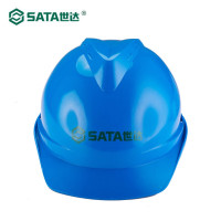 SATA/世达TF0101B 蓝色 V 顶 PE 标准型安全帽