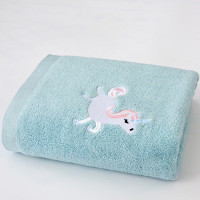 弗切尔珀榕FBH022064434*76cm 独角兽全棉清洁毛巾抹布两用 (计价单位:块)蓝色