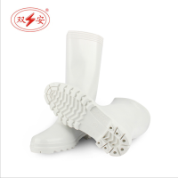 双安红叶BS001耐油高靴食品靴32cm 白色 43