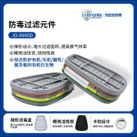 玖盾安科 JD-9000D A1B1E1K1 多功能滤毒盒 有机气体 无机气体 二氧化硫及其他酸性气体或蒸气一对装
