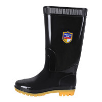 君御 807中筒PVC牛筋底雨靴黑色39-45鞋码可选