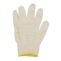 君御 71005C 500克十针细纱白兔纯棉线手套(21支纱)均码10副