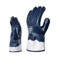 君御 B7172全浸蓝色丁腈手套(安全袖口) 8/9/10码可选12副起拍