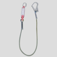 君御 LP-JS1纤维绳式单大钩安全绳-1.8米