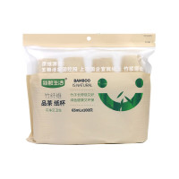 新鲜生活竹纤维 品茶 纸杯 65mL*100只 SH-9071