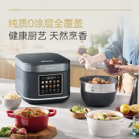 摩飞电器(Morphyrichards)电饭煲 0涂层钛内胆电饭锅4L IH加热微压可预约 MR8503灰