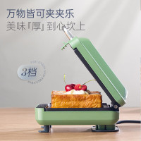 摩飞电器(Morphyrichards)三明治机早餐机面包机电饼铛多功能轻食机双面加热可拆双盘MR8602 清新绿