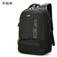 卡拉羊超轻大容量多隔层休闲双肩包CX5566黑色360*530*220mm42L