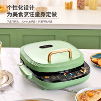 利仁蒸汽烤加深大尺寸烤盘可拆洗智能电饼铛 LR-D3089S