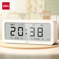 得力(deli)8826多功能电子钟 白色