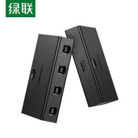 绿联(UGREEN)USB打印机共享器分线器一分四 四进一出切换器 笔记本电脑接鼠标键盘U盘4口转换器一拖四30346