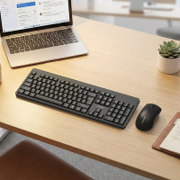 联想 KN210无线键鼠套装 黑色2.4G 全尺寸