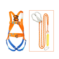 理念 电工防护五点式正鑫全身式安全带 双钩双背带式