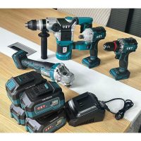 CET 锂电全能四合一工具组套 电钻+电扳手+角磨机+电锤
