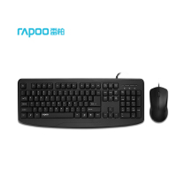 雷柏(Rapoo) NX1720 有线办公 键鼠套装 (单位:套) 黑色