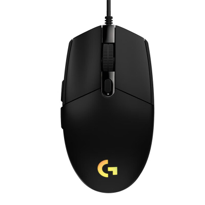 罗技(G) G102 电竞游戏鼠标 有线RGB流光灯效鼠标 轻量化 吃鸡LOL英雄联盟8000DPI G102第二代黑色