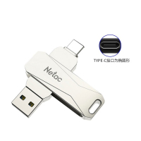 Netac 64GB Tvpe-C USB3.0手机U盘 U782C 珍珠镍色 双接口手机电脑用