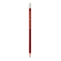 齐心 MP2023 六角木杆铅笔抽条 带皮头 2B 黑 (12支/盒)