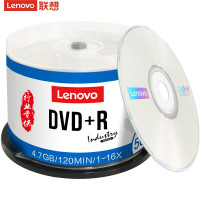 Lenovo空白光盘 DVD-R刻录光盘 DVD+R车载数据16X 4.7G DVD+R 行业装50片桶装