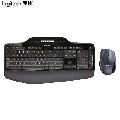 罗技 MK710 无线键鼠套装 办公键鼠套装 全尺寸 黑色