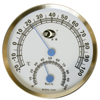 沈拓温湿度计 婴儿家用 温度计 湿度计 室内外 不锈钢指针温湿度表G600