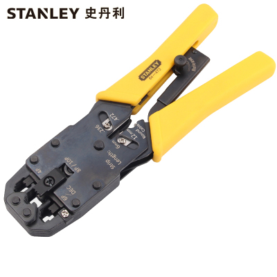 史丹利 STANLEY 电讯接头压接钳6P/8P 200mm 84-865-22.