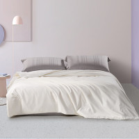 水星家纺100%蚕丝·蝶舞纷飞可水洗夏被200cm*230cm 白色/玫瑰色/奶油色