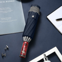 美度全自动机械式反光条折叠晴雨伞三折防风雨伞M3027