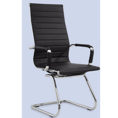 格斯图 会议桌椅子弓形黑色固定高背简约现代