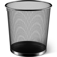 新绿天章 垃圾桶 分类金属网客厅 厨房卫生间卧室家用清洁桶 铁丝网办公环保纸篓/个绿天章 垃圾桶