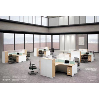 格斯图工位现代简约办公家具 屏风工作卡位职员桌 组合办公桌1400*1500*1200