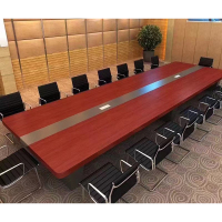 格斯图会议桌长桌大型小型简约现代洽谈接待办公桌椅组合长条桌会议室4200*1400*780