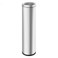勇夺 不锈钢烟灰柱椭圆形立式烟蒂柱室内户外公共吸烟区商用灭烟桶烟头收集器落地烟灰缸