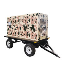 雷鸣发电 应急备用电源 RMY-100GF大型柴油发电机 100kw移动拖车型单位:台