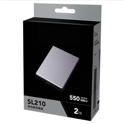 勇夺 Type-c高速USB3.1移动固态硬盘PSSD手机电脑直连炫酷灯带 SL210小巧精致550MB/S 1TB