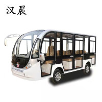 汉晨(HANCHUEN)四排11座全封闭营区电动观光车四轮巡逻车