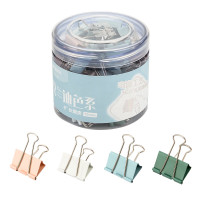 晨光莫兰迪色系15mm长尾夹60个/盒装ABS916BX