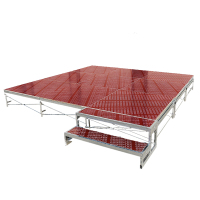 NHZHIW 活动舞台折叠舞台板升降移动舞台组装拼装舞台折叠升降舞台雷亚架(舞台租赁常用)+包边+木地板