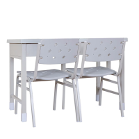 未易 办公桌三抽学习桌椅 一桌两椅