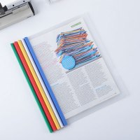 新绿天章0190 混色抽杆文件夹A4 足15C 10个/包 (包)