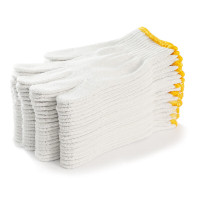 NHZHIW劳保手套耐磨工作防滑白棉棉纱尼龙棉线劳工劳动修车男女工地干活 650白棉线720双整件