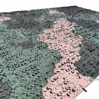 奋战者 防光学伪装网多波段防红外雷达遮障伪装网多功能迷彩网 6.8*6.8m