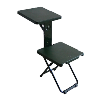 NHZHIW 野战折叠凳子 多功能单人学习椅桌椅一体