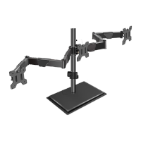 强力巨彩 显示器一体机增高桌式显示屏支架升降桌式支架 底座/机械支架/一字三屏/50立柱/17-32寸