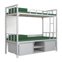 胜帐铁架双层高低床钢制组合床上下床长2.0mX宽0.9mX高1.80m