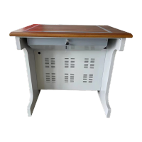 NHZHIW 翻转电脑桌多媒体会议桌隐藏式培训桌嵌入式电教室单人课桌办公桌