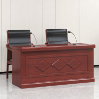 意森亚 主席台会议台桌演讲台会议室发言台 长120cm宽60cm高76cm不含椅